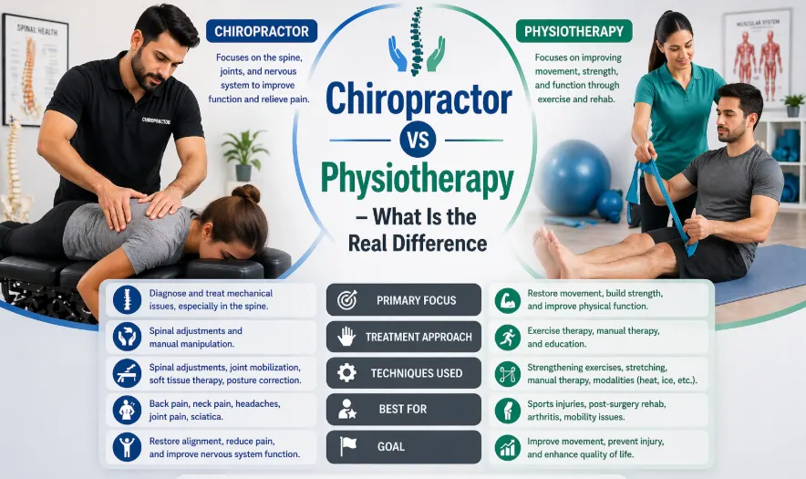 Chiropractor vs Physiotherapy – What Is the Real Difference